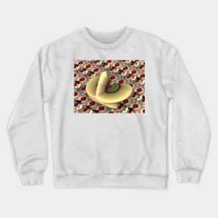 Fractal Food: Key Lime Pie and Cherries Jubilee Crewneck Sweatshirt